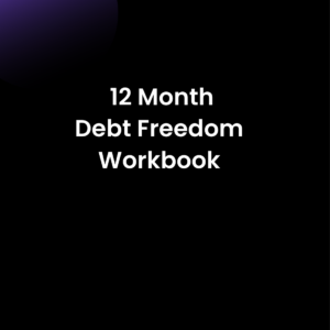 12 Month Debt Freedom Workbook cover