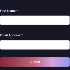simple lead gen form screenshot